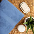 SUPERIOR Egyptian Cotton Bath Sheet Towels, Luxury, Large, Soft, Extra Absorbent, Quick Dry Towel Set for Body, Shower, Bathroom, Home Essentials, Decor, Pool, Spa, 2 Pieces, Denim Blue