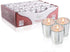 KISCO CANDLES: 10 Hour Votive Candles with Holders 12-Pack Silver Decorative Glass Home Decor, Beautiful Living Room, Kitchen, Bathroom Lighting | Long-Lasting Wax