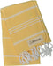 Bersuse 100% Cotton Anatolia Turkish Hand Towel - 23x43 Inches, Yellow