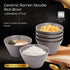 Ramen Bowl 13 Oz. Set of 6 Ceramic Ramen Noodle Rice Bowl, Microwave Safe Appetizer Bowls, Oven To Table Ramekins Bowls, Grey