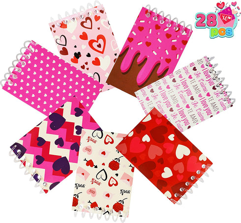 168 Pcs Valentine Stationery Set with Drawstring Treat Bags for Kids Party, Classroom Exchange Prizes, includes Notebooks, Rulers, Erasers, and Pencil