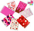 168 Pcs Valentine Stationery Set with Drawstring Treat Bags for Kids Party, Classroom Exchange Prizes, includes Notebooks, Rulers, Erasers, and Pencil