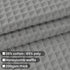 Barossa Design Extra Long Shower Curtain 84" Height - Honeycomb Waffle Weave & Cotton Blend, Hotel Luxury & Spa, Heavy Weight Fabric, Washable - Lake Wanaka Gray, 72x84