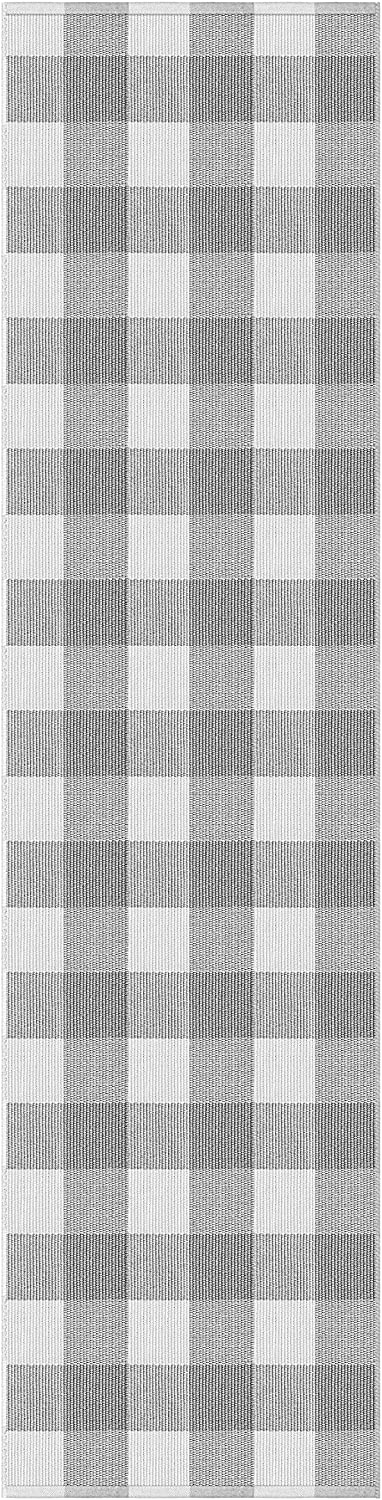 Grey Runner Rug for Hallway: 2x8 Runner Rug Gray Outdoor Runner Rug Non Slip Kitchen Rug Runner Laundry Room Runner Rug Entryway Runner Rug Farmhouse Runner Rug Washable Runner Rug Grey Rug Runner