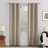 Sun Zero Easton Blackout Energy Efficient Grommet Curtain Panel, 40x84, Stone