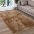 CAROMIO Fluffy Area Rugs Furry Rug for Bedroom Faux Fur Sheepskin Nursery Rugs Fur Carpet for Kids Nursery Room Living Room Home Decor Floor Mat Plush Carpet, Khaki, 3 x 5 Feet, Rectangle