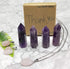 Luckeeper 4 PCS 2" Amethyst Crystals and Healing Stones