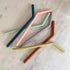 Simka Rose Reusable Silicone Straw - Thick, Wide and Flexible - Perfect for Smoothie or Coffee Tumbler - Multicolor - Set of 6 (Bent 10 Inch)