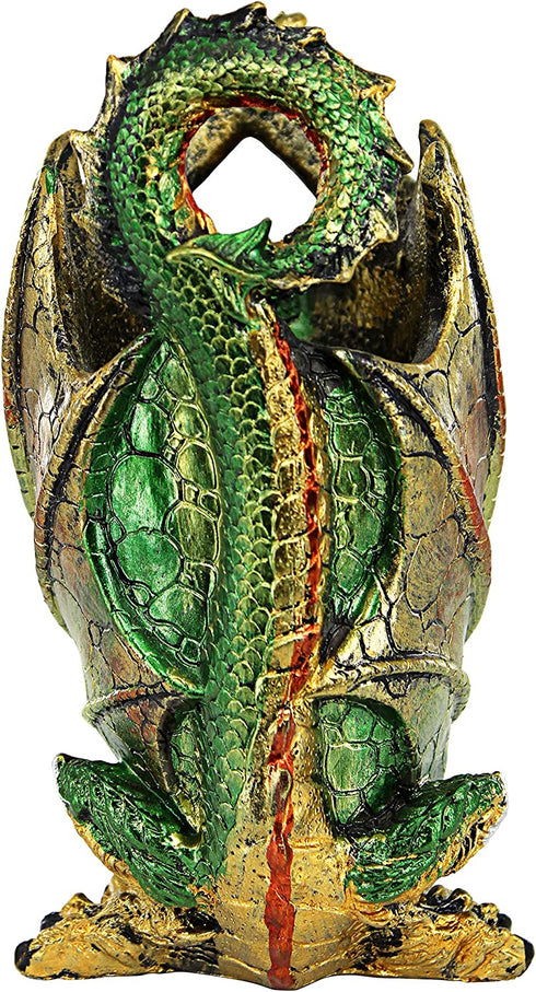 Design Toscano QS292894 Escritoire the Dragon Desk Accessory Sculpture, full color