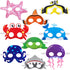 18 Pieces Ocean Animals Felt Masks Sea Animal Masks Shark Octopus Dress-Up Masks Animal Theme Masks for Under The Ocean Themed Birthday Halloween Masks Dress-Up Costume Party Supplies