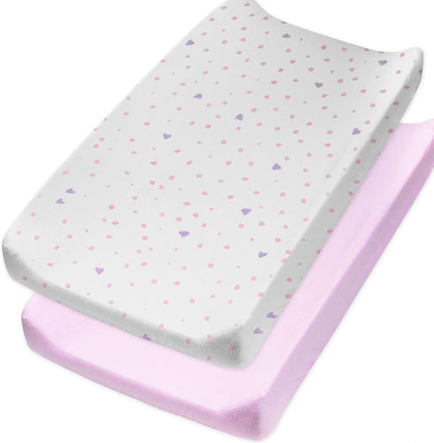 HonestBaby Baby Organic Cotton Changing Pad Covers (Set of Two)