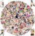 300 PCS Anime Sexy Lady Stickers, Vinyl Waterproof Adults Stickers, Cute Variety Pack for Laptop Computer Skateboard Bicycle Luggage Decal?Anime Stickers Girl-300Pcs?