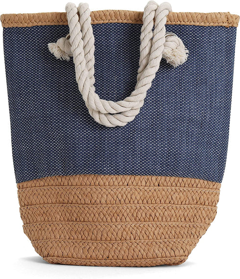 Rutledge & King Wine Bag - Wine Purse - Wine Gift Bag - Straw Wine Bag - Wine Caddy - Wine Tote for Wine Bottles - Wine Gift Basket - Wine Carrying Bag - Reusable Wine Bag (Waverly, 1)