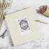13x13 Photo Album Scrapbook Large Sticky Pages Self Adhesive 4x6 5x7 8x10 Fit Any Size of Photos Stamps Tickets with DIY Cut-Out Window Beige 30 Sheets-White