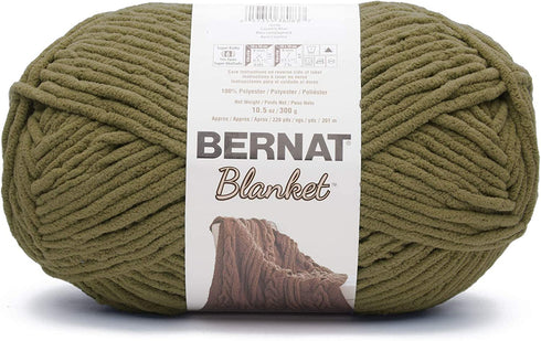 Bernat Blanket Yarn, Olive