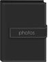 Pioneer Photo Albums EXP-57/BKP 36-Pocket 5 by 7-Inch Embroidered "Photos" Strap Sewn Leatherette Cover Photo Album, Mini, Black