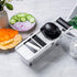 LHS Mandoline Slicer 5 in 1 Vegetable Slicer and Chopper Veggie Slicer with Container Onion Slicer, Grater, Cutter for Potato and Tomato