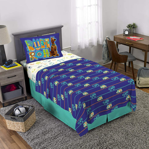 Franco Kids Bedding Super Soft Sheet Set, Twin, Scooby Doo
