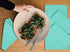 Everyday Cloth Napkin in 100% Cotton 18x18 Aqua,Wedding Napkins, Cocktails Napkins, Fabric Napkins, Cotton Napkins Mitered Corners & Generous Hem, Machine Washable Dinner Napkins, Set Of 12