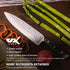 VVXX 8" Chef Viking Knife Sharp Meat Cleaver Knife Fillet Knife Boning Knife Valentine Gift for Lover Full Tang Hand-Hammered Ergonomic Handle Chopping Knife with Gift Box in Home Kitchen & Restaurant