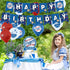 32 Pcs Dodgers Theme Birthday Party Decorations,Party Supply Set for Kids with 1 Happy Birthday Banner Garland , 13 Cupcake Toppers, 18 Balloons for Los Angeles Party Decorations