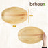 Disposable Bamboo Look - Pack of 6 Oval Serving Platters - 15"x10" Made from All Natural Sturdy Biodegradable and Compostable Palm Leaf - Serving Boats, Serving Trays by brheez
