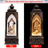 Christmas Snow Globe Lantern Decorations - Xmas Nativity Figurines USB Cable Batteries Operated Plastic Party Decor(No Batteries & No Liquid & No Music)