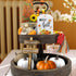 Fall Decor - Fall Tiered Tray Decor - Fall Plush Gnome - Fall Wood Bead Garland - Happy Fall Wooden Sign - Pumpkin Spice Corn Maze Sign - Rustic Farmhouse Home Autumn Thanksgiving Harvest Decor