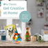 Otis Classic Glass Mason Jars - Mini Mason Jar Glasses with Lids & Handles for Holiday Crafts, Favors & Home Decor, 3.4 Ounce Pack of 12 Mini Mason Jars with 18 Chalkboard Stickers, 20 Labels & Pen