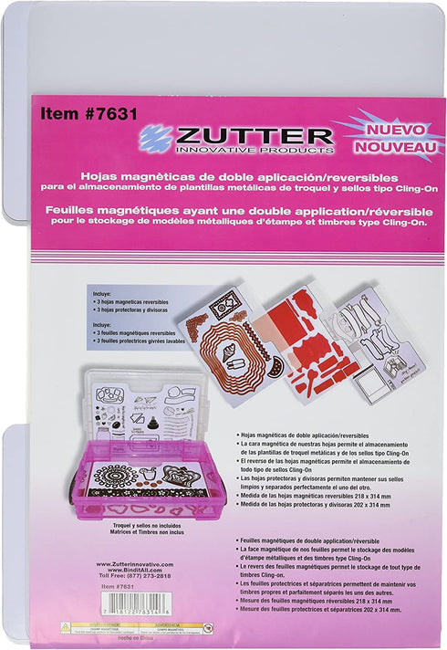 Zutter 7631 Magnet Sheets Plus 3 Dividers, 3-Pack