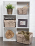 DII Farmhouse Chicken Wire Storage Baskets with Liner, Set of 3, Rustic Natural, Assorted Sizes