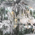 Sea Team Clear Glass Icicles Drops Ornaments for Christmas Tree Decorations, 3.9-5.9 inches, Set of 36