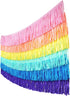 Tissue Paper Fringe Tassel Party Garland - Perfect Backdrop for All Events & Occasions (6-Count, Pastel Mix)