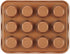 Ayesha Curry Nonstick Bakeware Nonstick 12-Cup Muffin Tin / Nonstick 12-Cup Cupcake Tin - 12 Cup, Brown