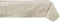 DII Vinyl Tabletop Collection Flannel Backed Polka Dot Tablecloth, Rectangle, 60x84, Natural