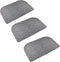 Smabee Indoor Doormat Front Door Mat 17"x28", Keeps Your Floors Clean, Half Round Entrance Mat for Outdoors Toilet Patio Kitchen Bedroom (Gray 3Pcs)