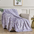 SOCHOW Uragiri Flannel Fleece Throw Blanket, Lightweight Super Soft Cozy Plush Bed Blanket, 60 — 80 Inches, Purple