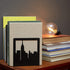 Bookends New York City, NYC Skyline Book Ends for Shelves (1 Pair)