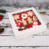 Tcoivs 20-Pack Pie Boxes 10" x 10" x 2.5", Cookie Boxes, Bakery Boxes with Window for Muffins, Donuts and Pastries (White)