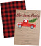 Rustic Christmas Party Invitation with Red Truck and Christmas Tree, Holiday Party Invite, Christmas Party, Holiday Party Invitations, 20 Fill in Invitations and Envelopes