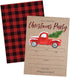 Rustic Christmas Party Invitation with Red Truck and Christmas Tree, Holiday Party Invite, Christmas Party, Holiday Party Invitations, 20 Fill in Invitations and Envelopes
