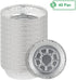 PARTY BARGAINS Round Heavy Duty Disposable Aluminum Pans. For Baking, Roasting. BBQ, Perfect in kitchen, for Takeout Food, Catering, Picnic, Camping (9 Inch no lids, 40)