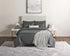Nestl Fleece Blanket - Bed Blankets Queen Size - Soft Fuzzy Blanket - Lightweight Queen Blanket for Bed - Cut Plush Blanket - Light Grey Queen Size Blanket - 90x90 Inches