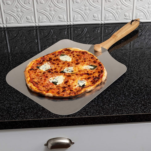 Honey Can Do Fldng Pizza Peel Wdn Hndle 14" KCH-08436 Silver