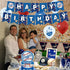 32 Pcs Dodgers Theme Birthday Party Decorations,Party Supply Set for Kids with 1 Happy Birthday Banner Garland , 13 Cupcake Toppers, 18 Balloons for Los Angeles Party Decorations