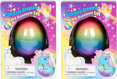 ?? Set of 2 Surprise Growing Hatching Rainbow Egg Kids Toys (Unicorn) ??