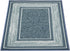 Ottomanson Ottohome Collection Contemporary Bordered Design Rubberback Area Rug, 2'3" x 3', Blue