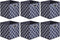 Amazon Basics Collapsible Fabric Storage Cubes with Oval Grommets - 6-Pack, Trellis