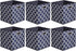 Amazon Basics Collapsible Fabric Storage Cubes with Oval Grommets - 6-Pack, Trellis