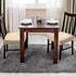4 Pieces Chair Seat Covers Chair Slipcovers Dining Chair Covers Elastic Seat Protector Soft Stretch Slipcovers Removable Chair Protector Cover for Kitchen Dining Room Wedding (Beige)